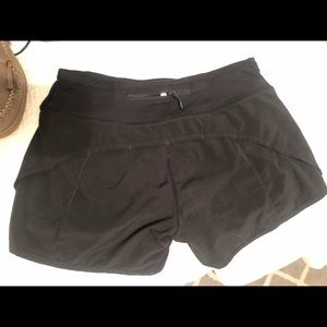 Black Lululemon shorts size 4